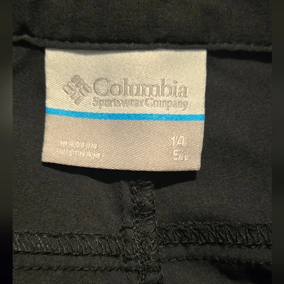 Columbia Women's Black 5" Shorts Sz 14 - Picture 4 of 5
